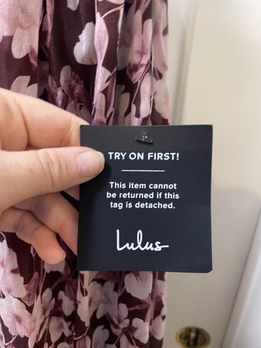 Lulu's Plum Floral Halter Maxi Dress - Picture 3 of 5